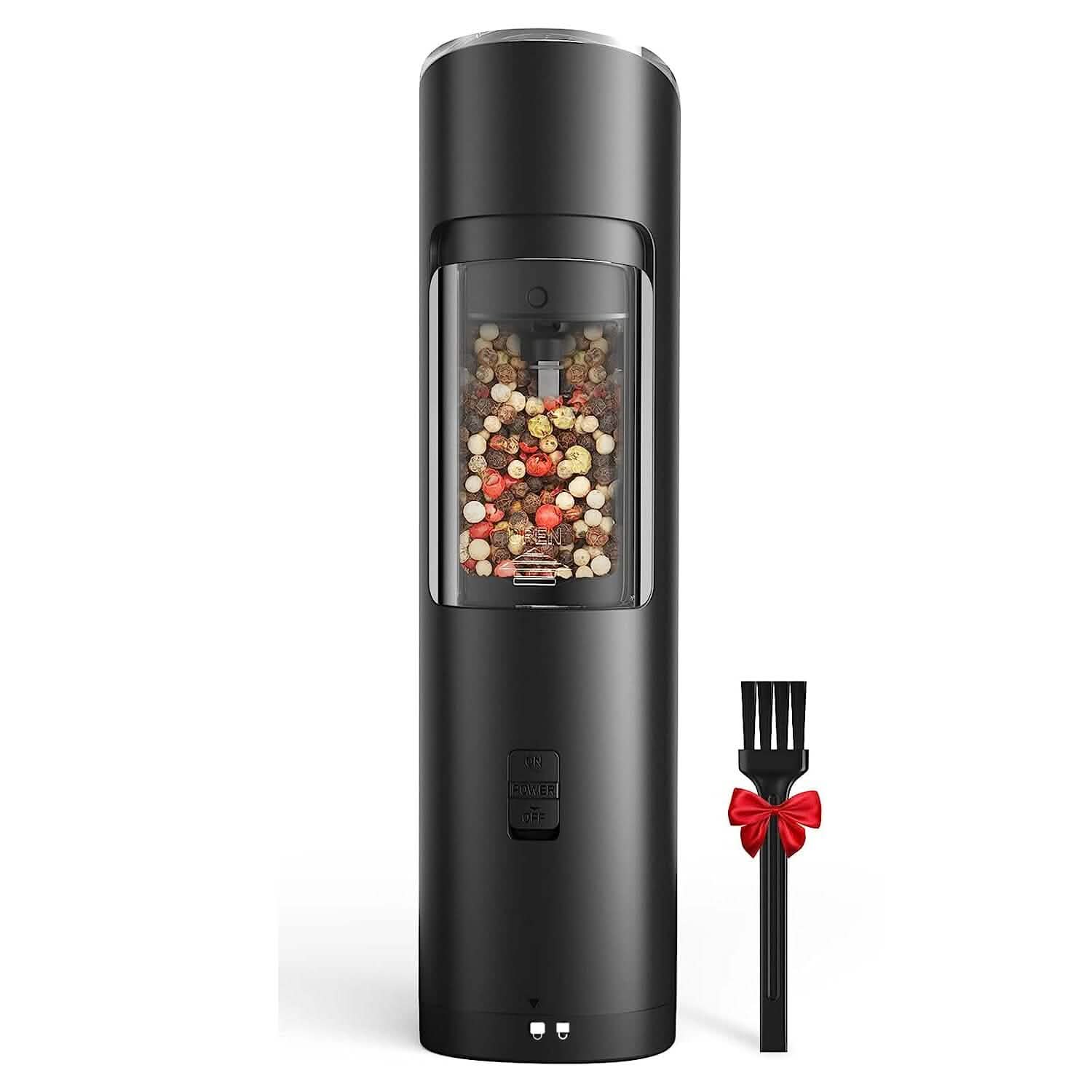 Electric Salt and Pepper Grinder LED Indicator Adjustable Coarseness Kitchen Tools & Gadgets - DailySale