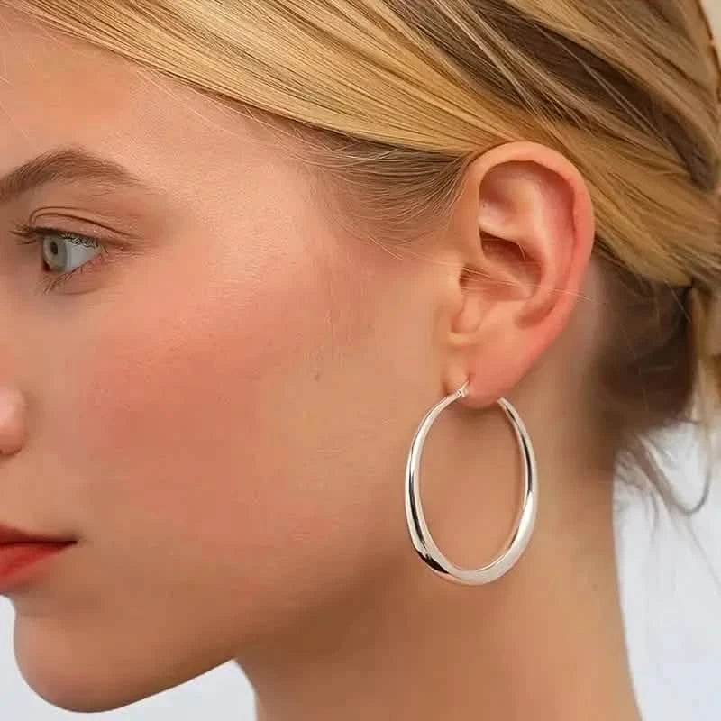 Elegant Daily Wear Round Circle Hoop Earrings Earrings - DailySale