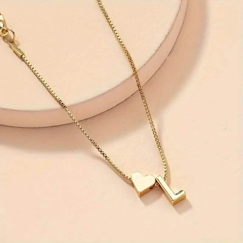 Elegant Love Heart Charm Bracelet - Delicate Minimalist Link Chain Bracelets L - DailySale