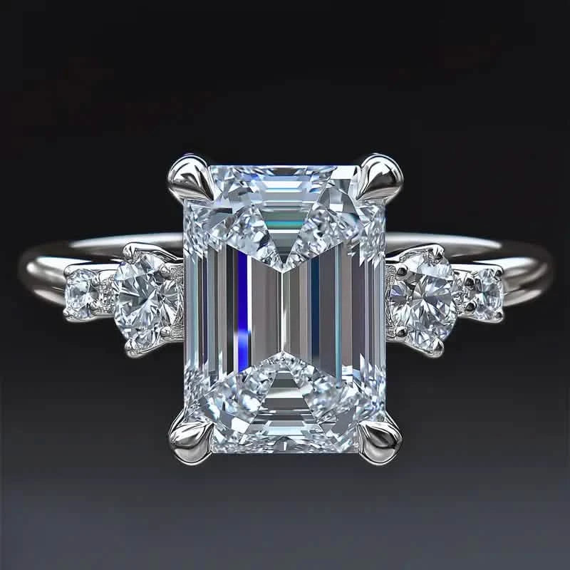 Elegant Princess Cut Cubic Zirconia Engagement Ring Rings - DailySale
