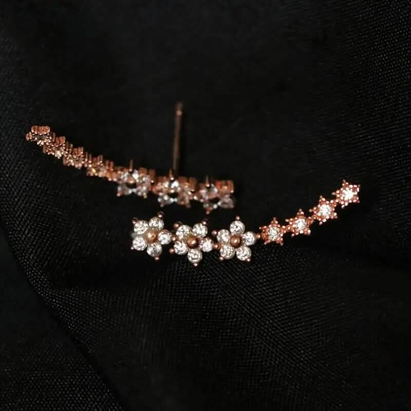 Elegant Star Flower Rhinestone Earrings Earrings - DailySale