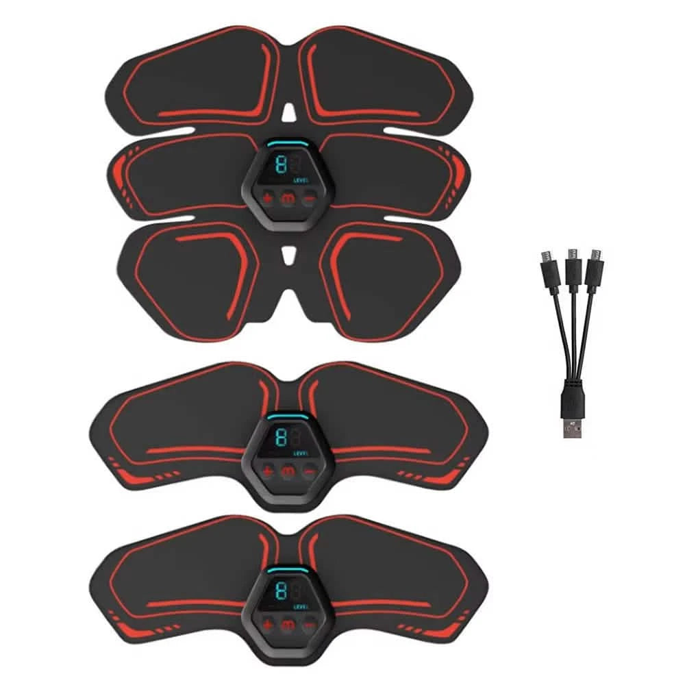 EMS Muscle Stimulator LCD Screen USB Rechargeable Portable Trainer Fitness - DailySale