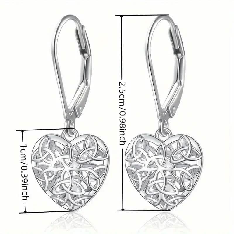 Exquisite Hollow Heart-Shaped Hoop Earrings Earrings - DailySale