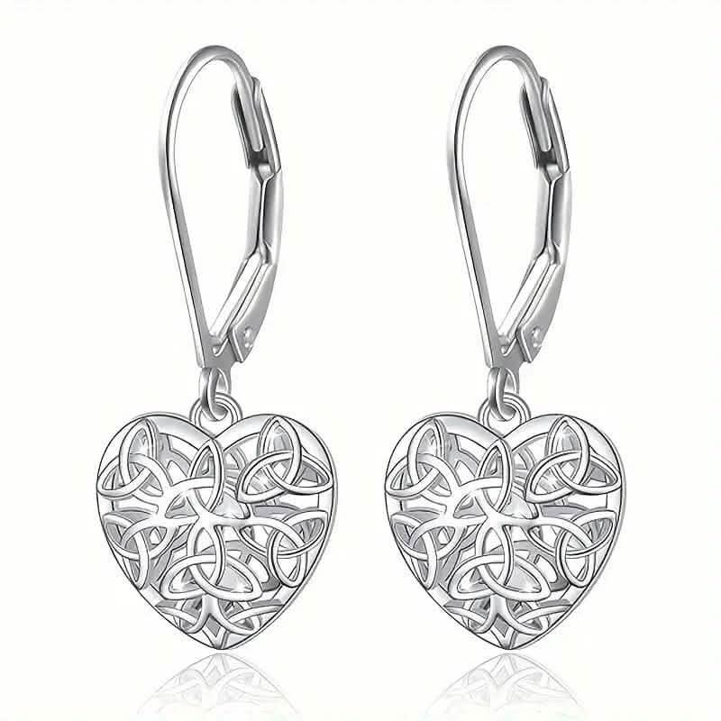 Exquisite Hollow Heart-Shaped Hoop Earrings Earrings - DailySale