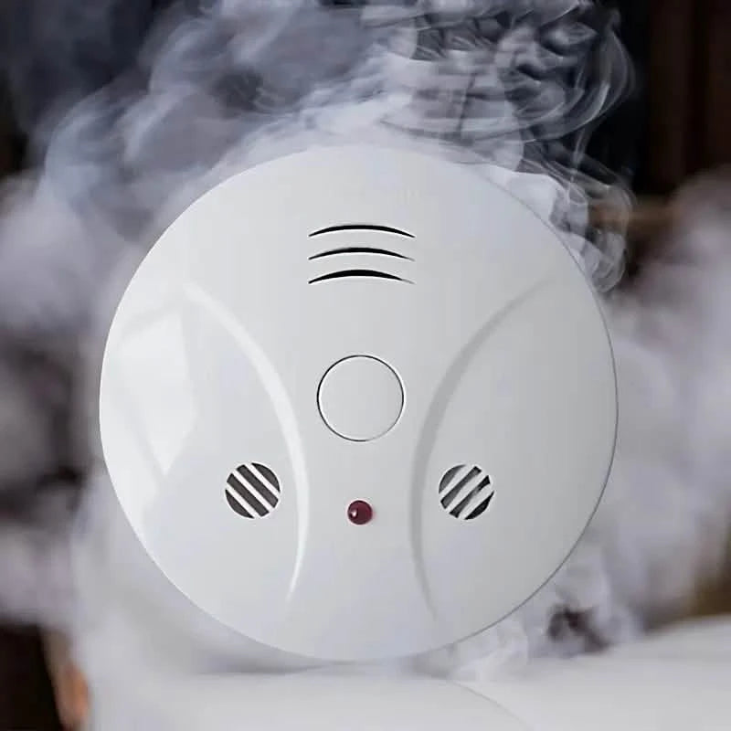 Smoke and Fire Detector Alarm – Portable Photoelectric Fire Alarm with Silence Button