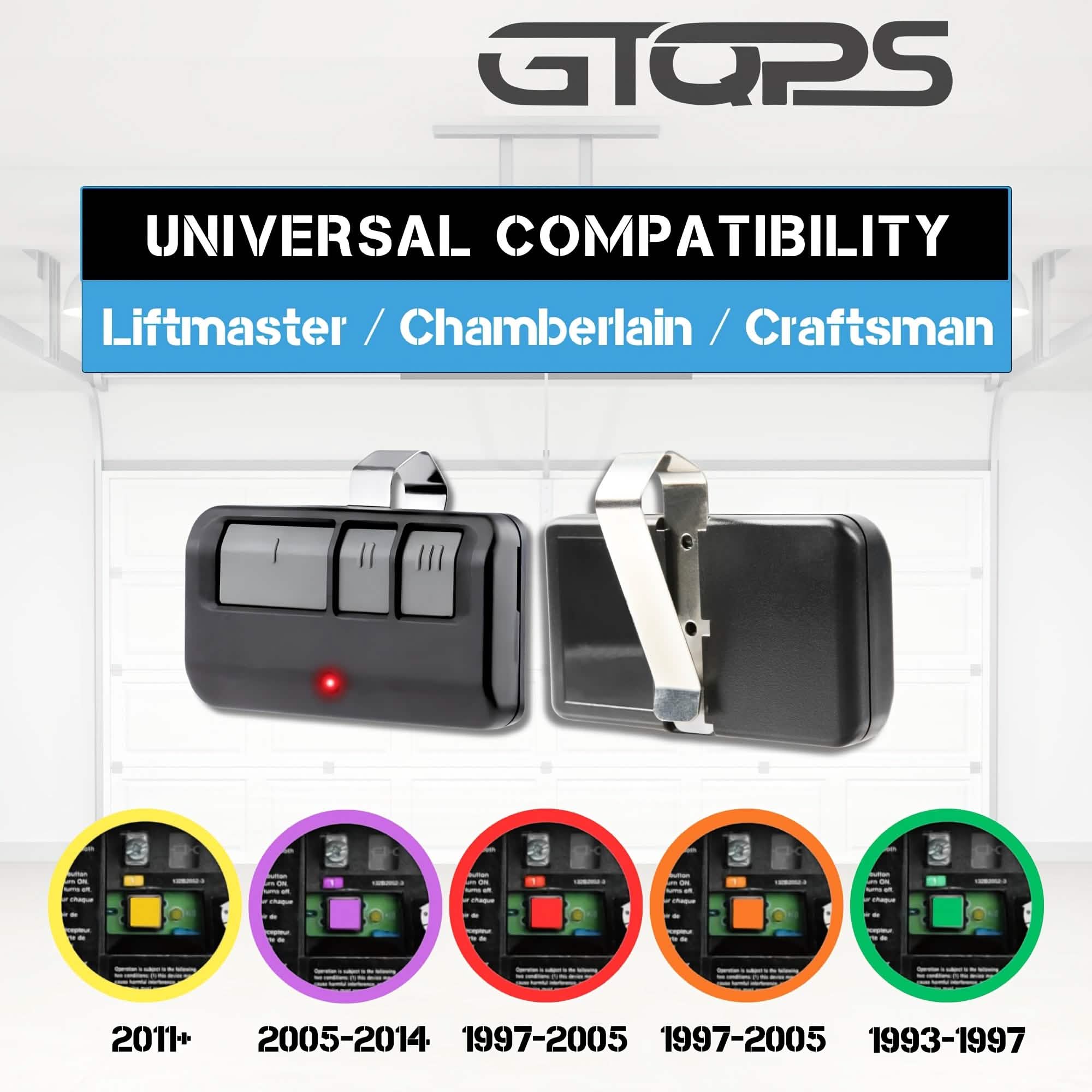 LiftMaster 893MAX 3-Button Garage Door Remote