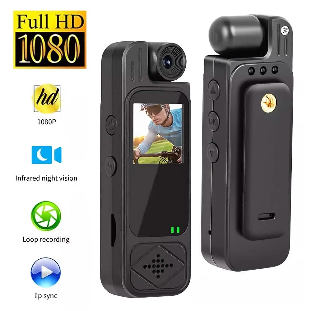 Premium Portable Body Camera ā HD, SD Card Compatible