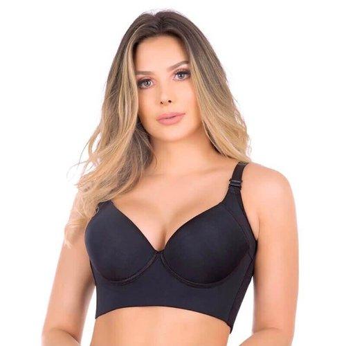 Deep Cup Bra with Built-In Shapewear