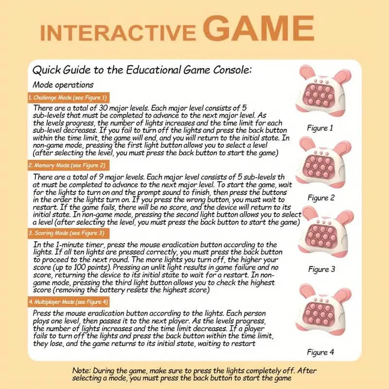 Fast Push Puzzle Game Console For Kids Toys & Games - DailySale