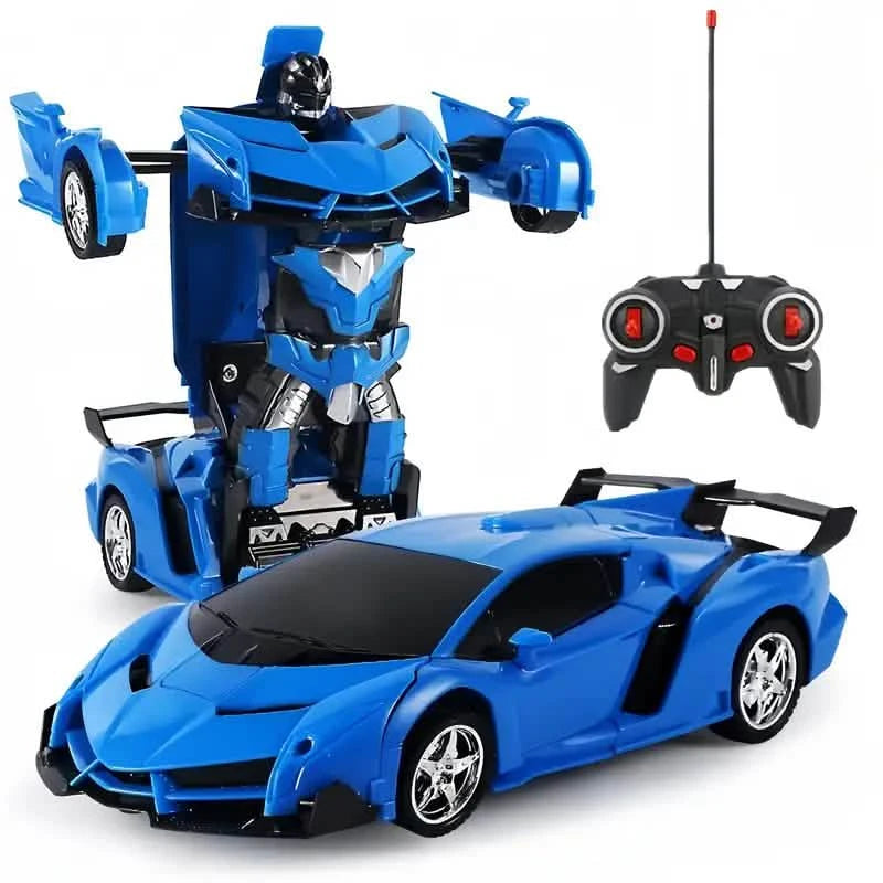 1:18 Remote Control Deformation Robot Car with LED Lights – 360° Drift, USB Rechargeable