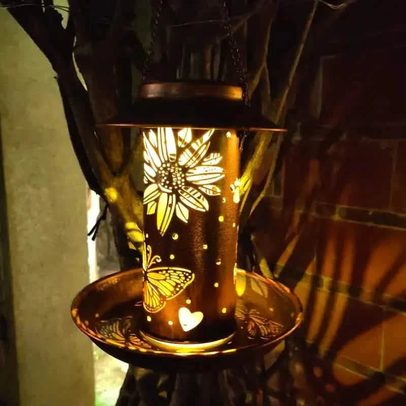Feeder Exterior Solar Powered Lights Exterior Hanging Solar Powered Lights Pet Supplies - DailySale