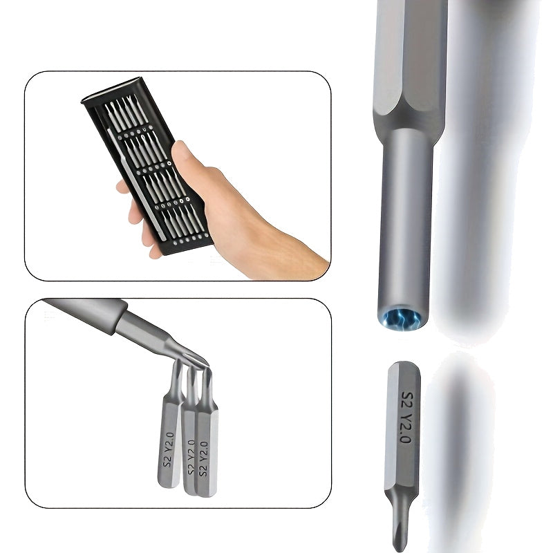 The magnetic bit socket and loose S2 steel bits