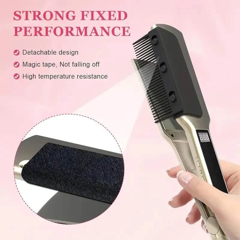 Flat Iron Comb, ABS Plastic Handle Hair Straightener Comb Attachment Beauty & Personal Care - DailySale