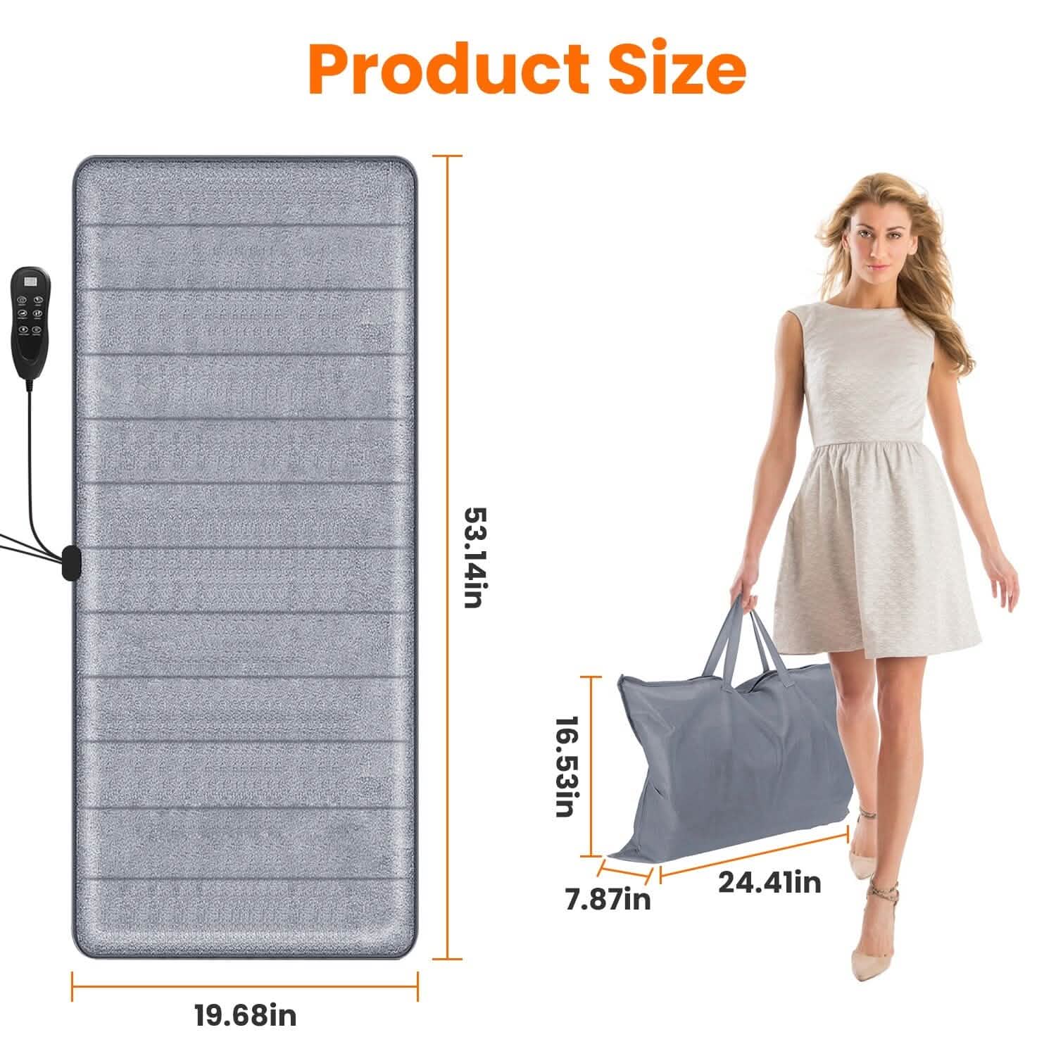 Full Body Electric Massage Mat Wellness - DailySale