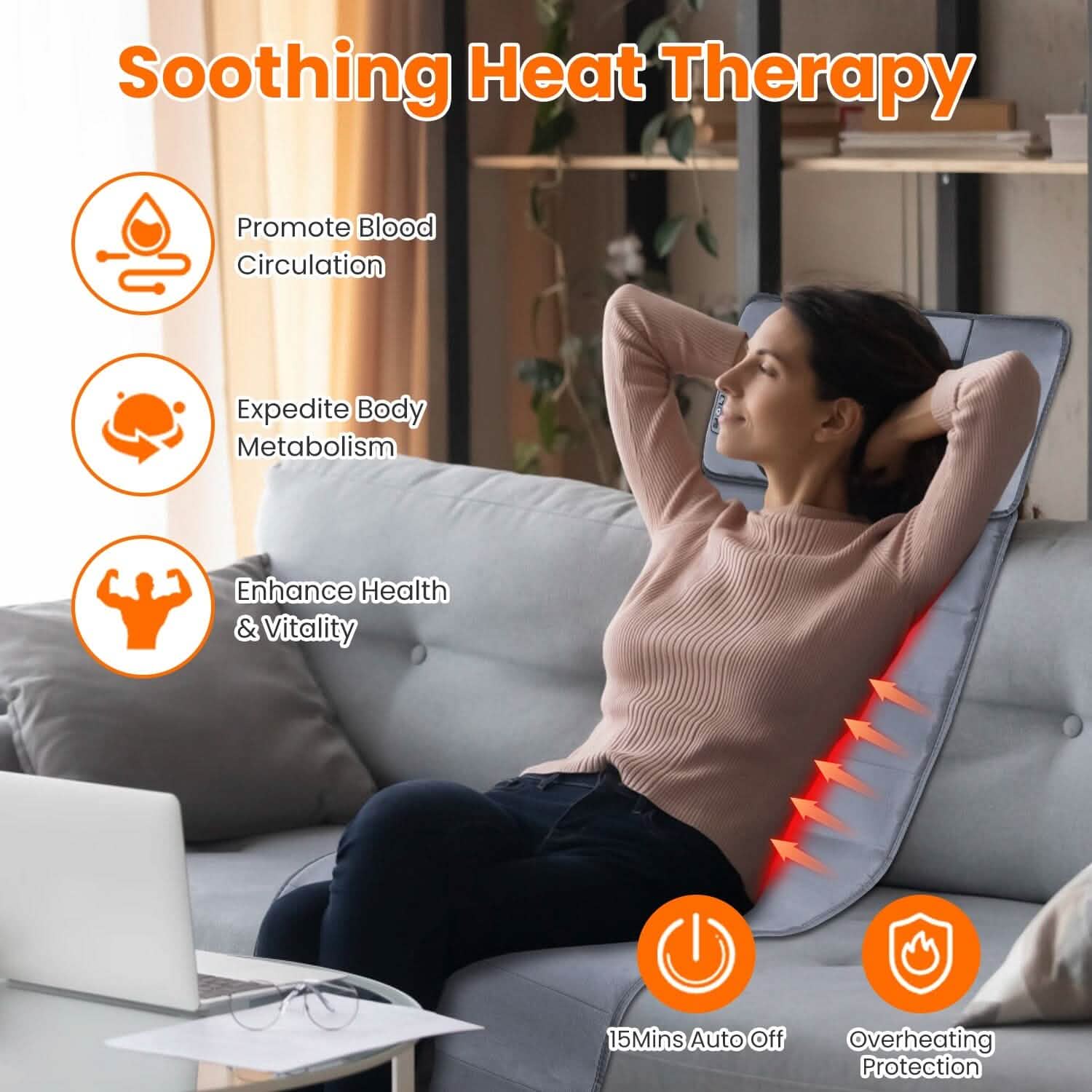 Full Body Electric Massage Mat Wellness - DailySale