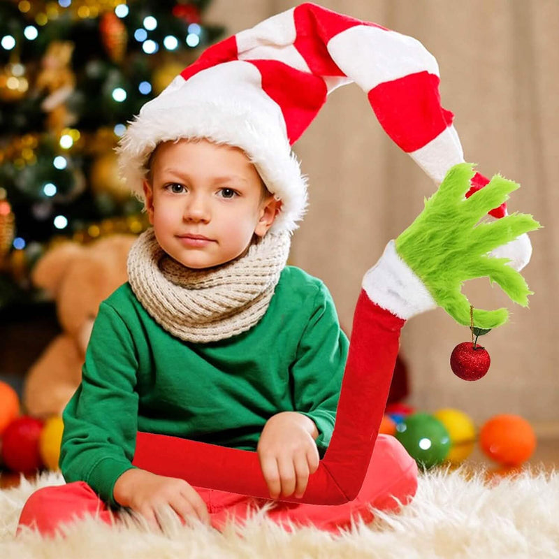 Furry Green Monster Elf Arms Hand for Christmas Tree Ornaments Holiday Decor & Apparel - DailySale