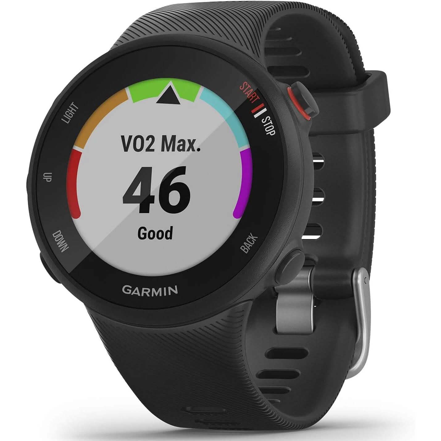 Garmin Forerunner 45S, 39mm Easy-to-use GPS Running Watch with Coach Free Training Plan Support Smart Watches - DailySale