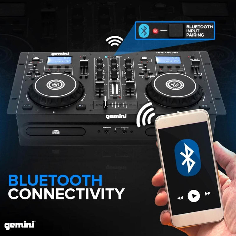 Gemini Sound CDM-4000BT DJ Mixer (Refurbished) Audio Accessories - DailySale