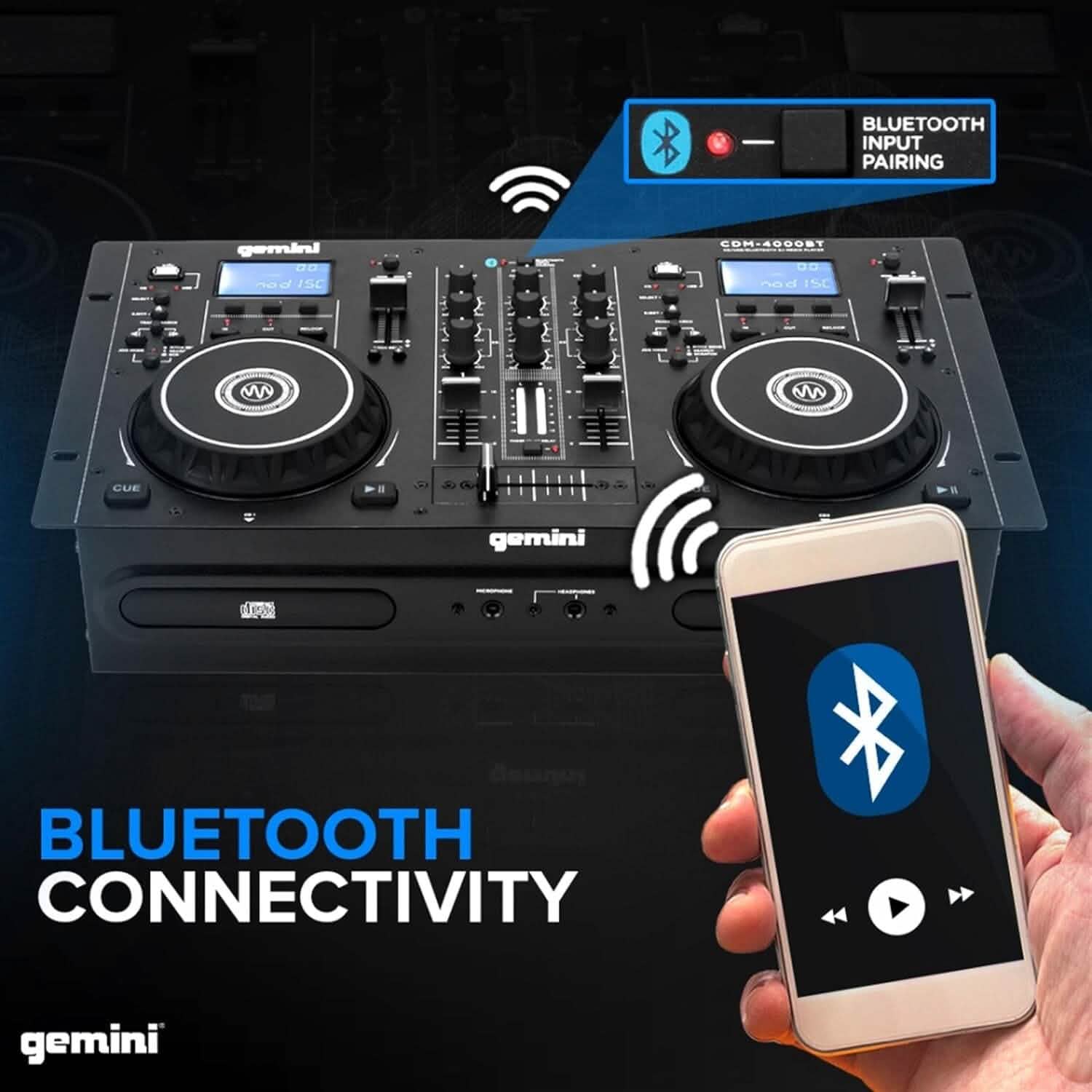 Gemini Sound CDM-4000BT DJ Mixer (Refurbished) Audio Accessories - DailySale