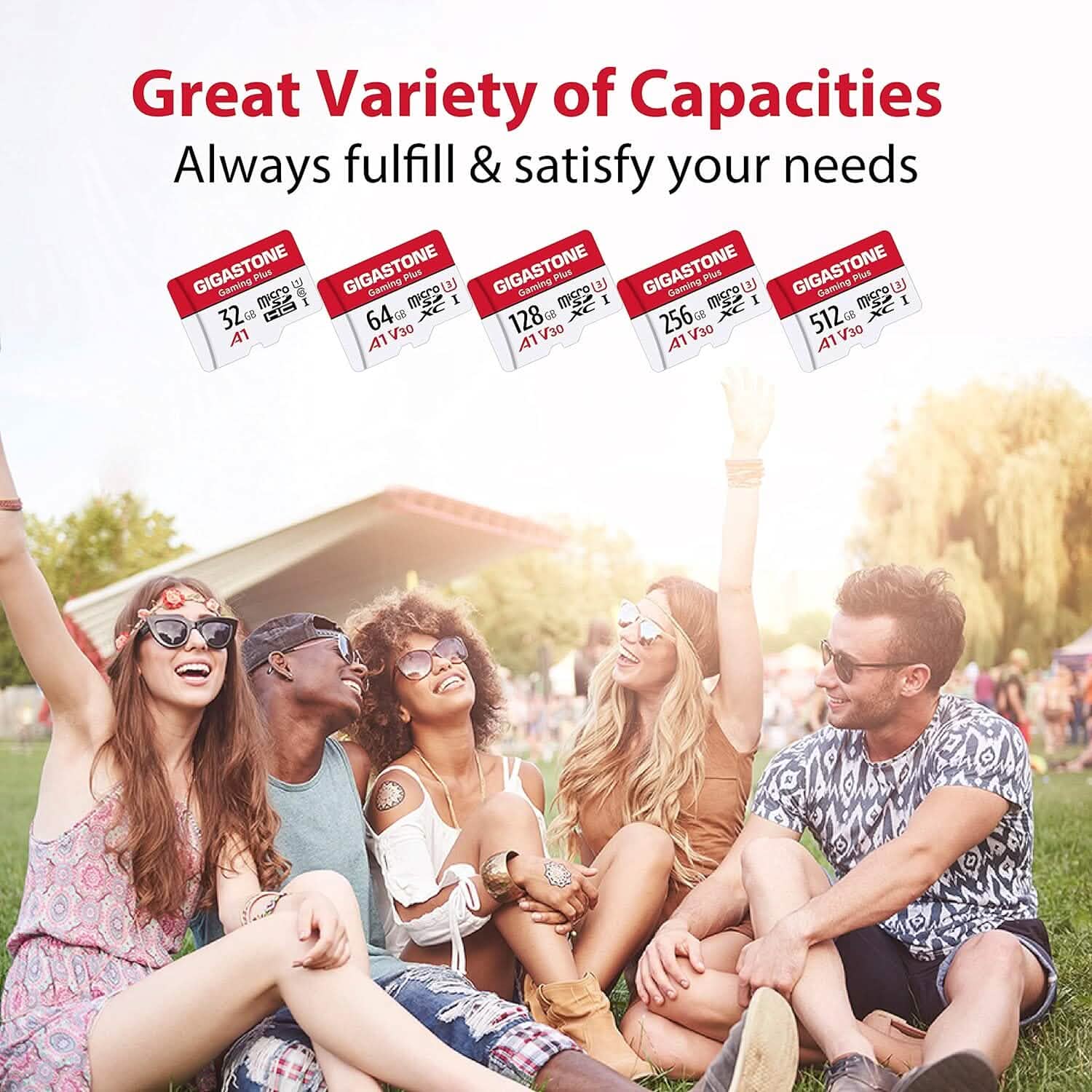 Gigastone 512GB MicroSDXC Memory Card with Adapter Video Games & Consoles - DailySale