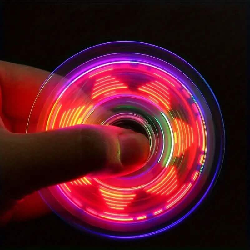 Glow-in-the-Dark LED Fidget Spinner Toys & Games - DailySale