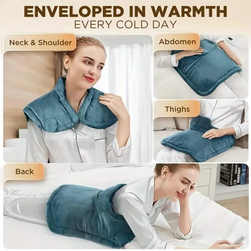 Graphene Heating Pad With 3 Times The Depth Of Warmth Shawl Wellness - DailySale
