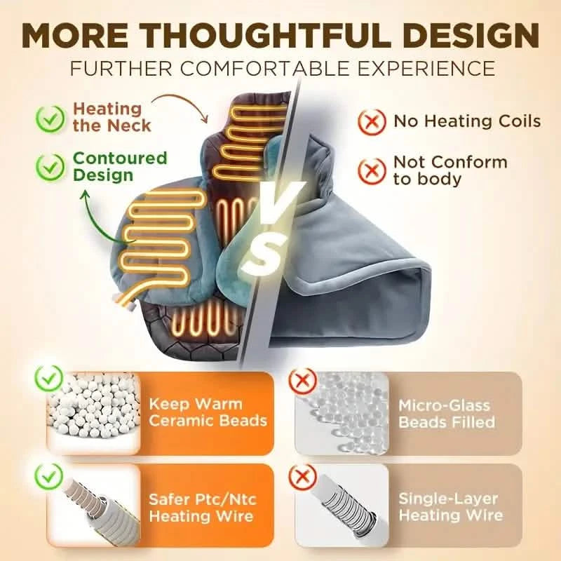 Graphene Heating Pad With 3 Times The Depth Of Warmth Shawl Wellness - DailySale