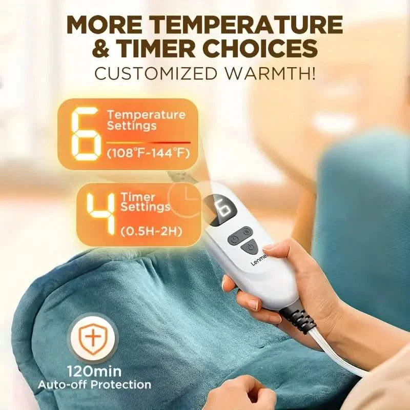 Graphene Heating Pad With 3 Times The Depth Of Warmth Shawl Wellness - DailySale