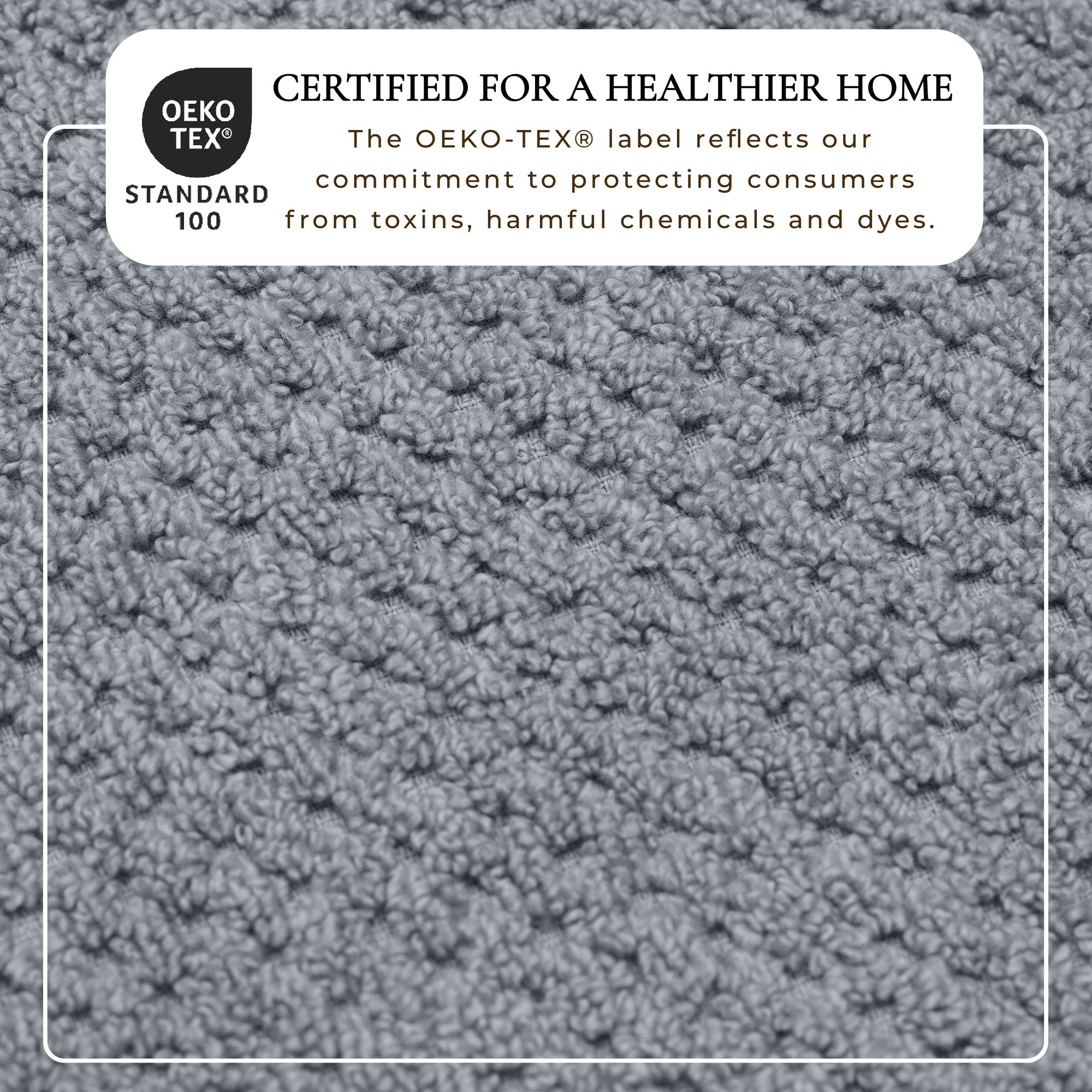 100% Cotton Checkered Jacquard Bath Towel Set - Giuliana Collection