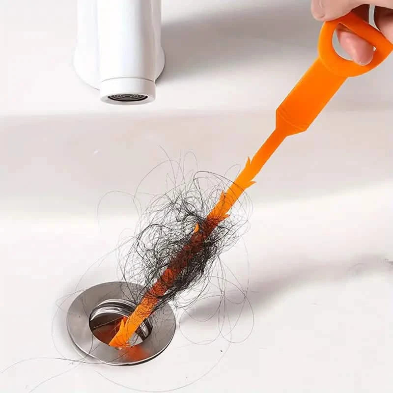 Drain Snake Tool Set 61 Inch Drain Clog Remover Tool Set - Snake, Spring Unblocker & Cleaning Brushes For Sinks & Tubs Sink Snake Drain Clog Remover