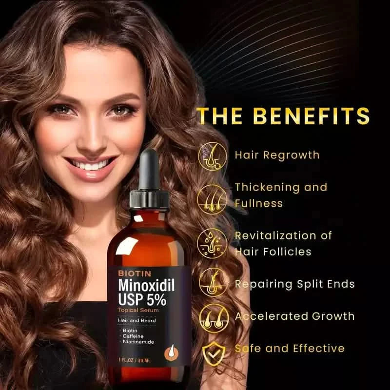 Hair Oil-Biotin Serum Treatment for Stronger Thicker Longer Hair Beauty & Personal Care - DailySale