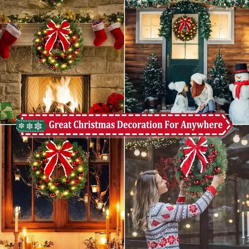 Handmade Christmas Wreath Decor Holiday Decor & Apparel - DailySale