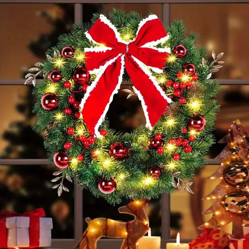 Handmade Christmas Wreath Decor Holiday Decor & Apparel - DailySale