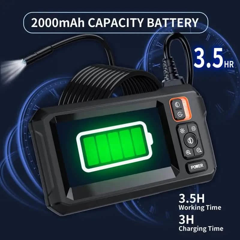 HD 1080P Borescope with 4.3" LCD Screen - Waterproof, Rechargeable Endoscope Camera Automotive - DailySale