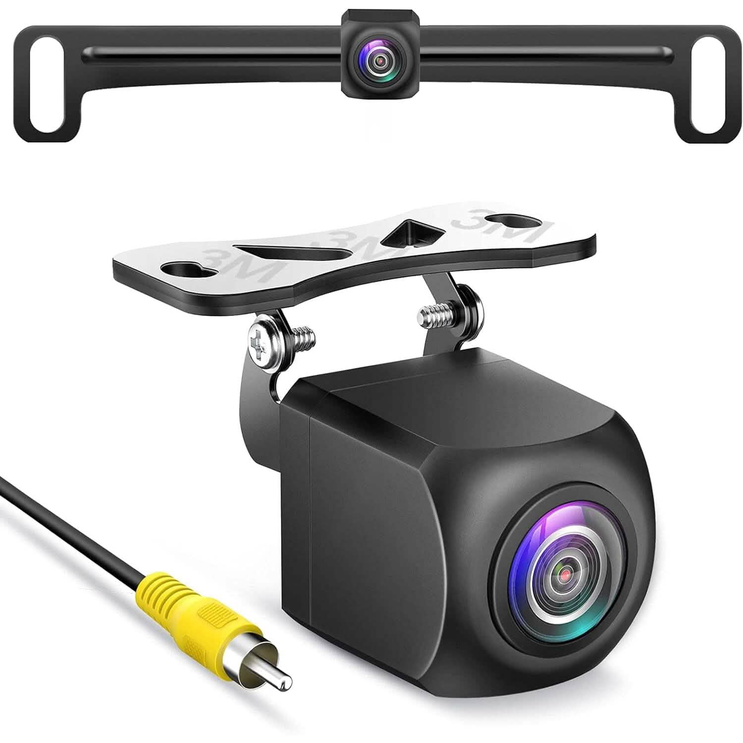 HD Backup Camera, Metal Housing 170 Degree Wide View Angle License Plate Rear View Camera Automotive - DailySale