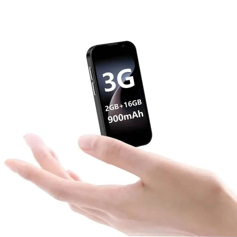 HD Mini Pocket-Sized Unlocked Smartphone for Android with WiFi, GPS, Touch Screen, and Dual SIM Slots Cell Phones Black - DailySale