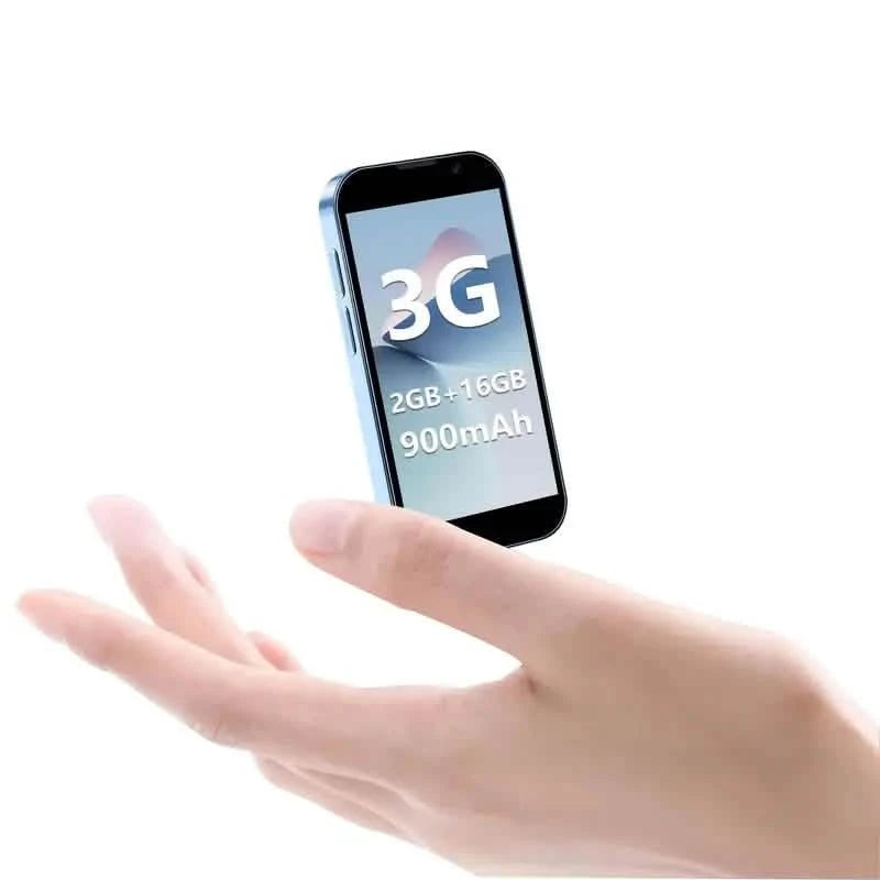 HD Mini Pocket-Sized Unlocked Smartphone for Android with WiFi, GPS, Touch Screen, and Dual SIM Slots Cell Phones Blue - DailySale