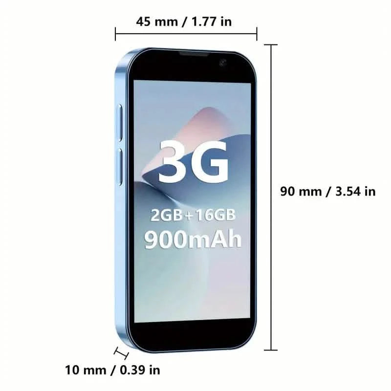 HD Mini Pocket-Sized Unlocked Smartphone for Android with WiFi, GPS, Touch Screen, and Dual SIM Slots Cell Phones - DailySale