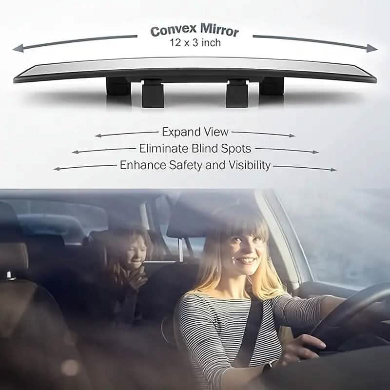 HD Wide-Angle Rearview Mirror for Cars, SUVs and Trucks Automotive - DailySale