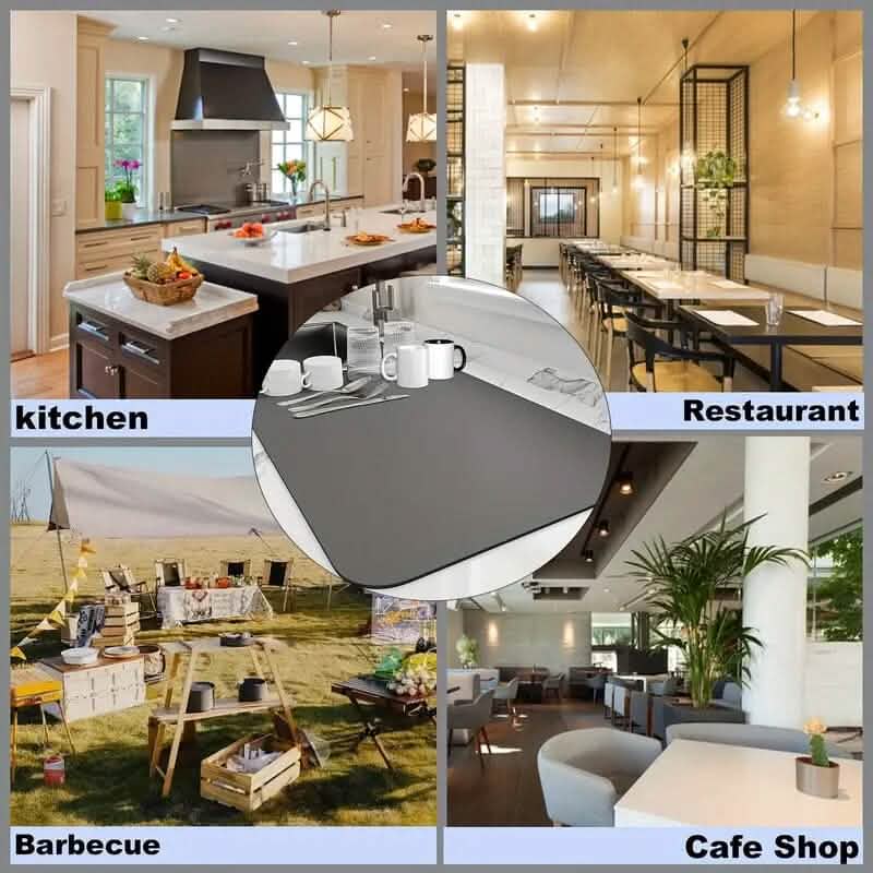 Heat Resistant Drainer Mat with Non-Slip Rubber Back Kitchen Tools & Gadgets - DailySale