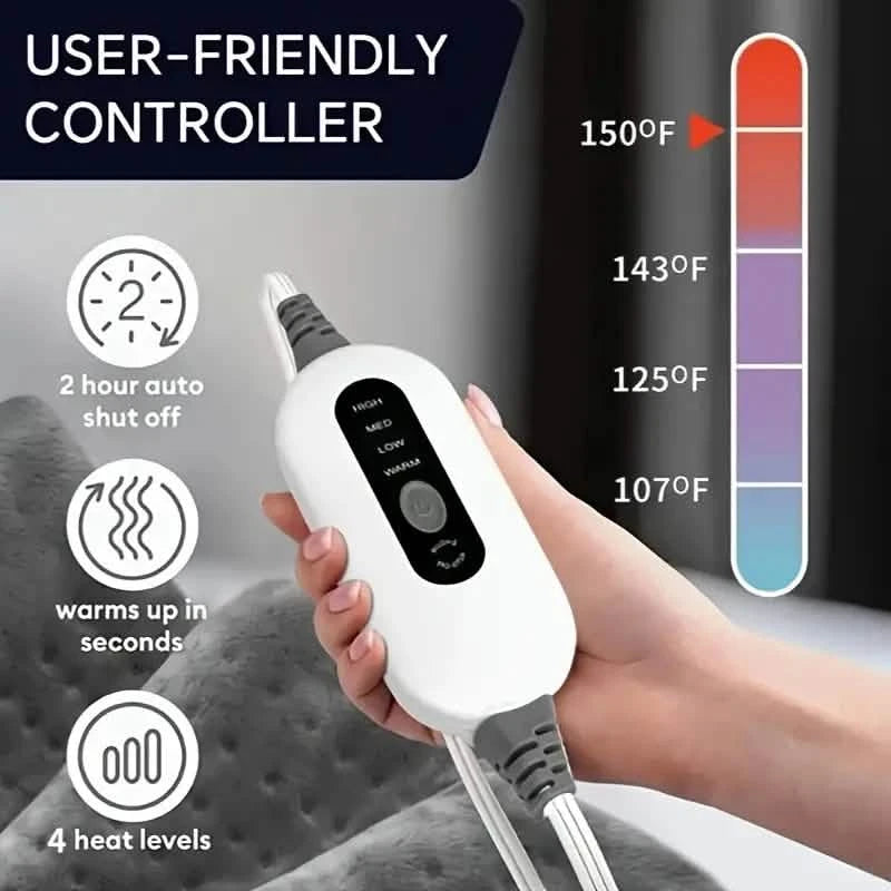 Heating Pad For Back - 4 Heat Levels Up To 150°F Wellness - DailySale
