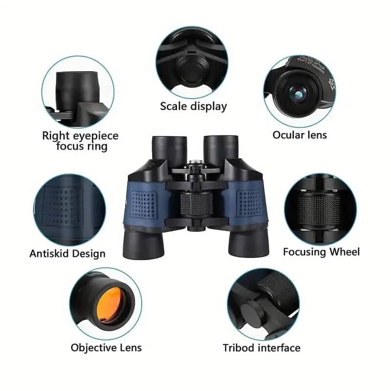 High-Definition Binocular Telescope with Night Vision Sports & Outdoors - DailySale