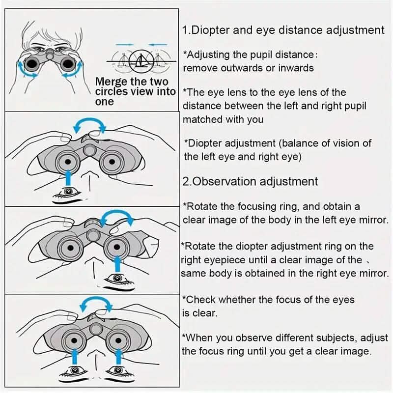 High-Definition Binocular Telescope with Night Vision Sports & Outdoors - DailySale