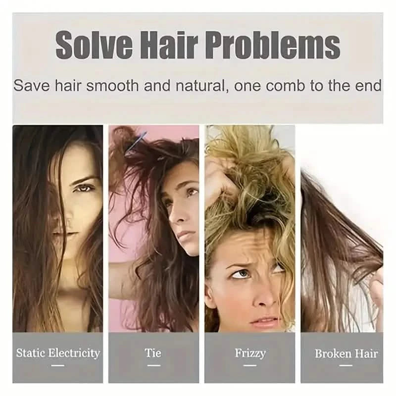 Hollow Out Hairdressing Comb Anti-Static Detangling Hair Brush Scalp Massage Hair Brush For All Hair Types Beauty & Personal Care - DailySale