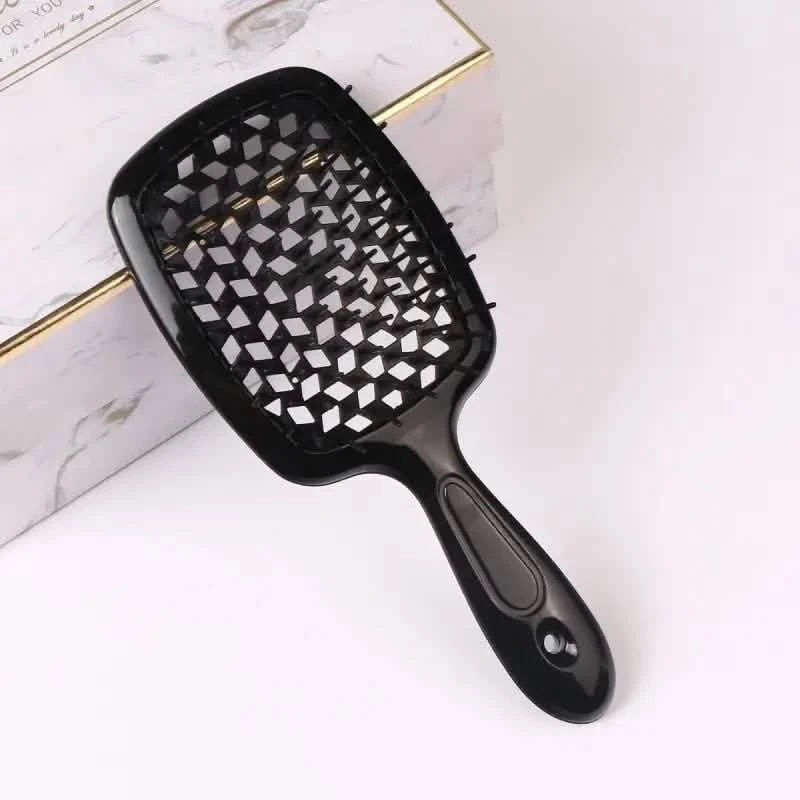 Hollow Out Hairdressing Comb Anti-Static Detangling Hair Brush Scalp Massage Hair Brush For All Hair Types Beauty & Personal Care - DailySale