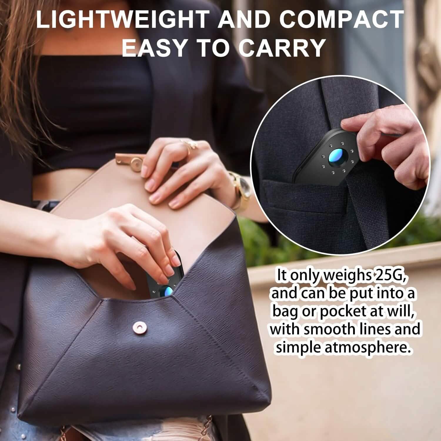 Hotel Hidden Camera Detector Finder, Infrared Detector, Travel Mini Portable Anti-Peeping Anti-Monitoring Camera Scanner Smart Home & Security - DailySale