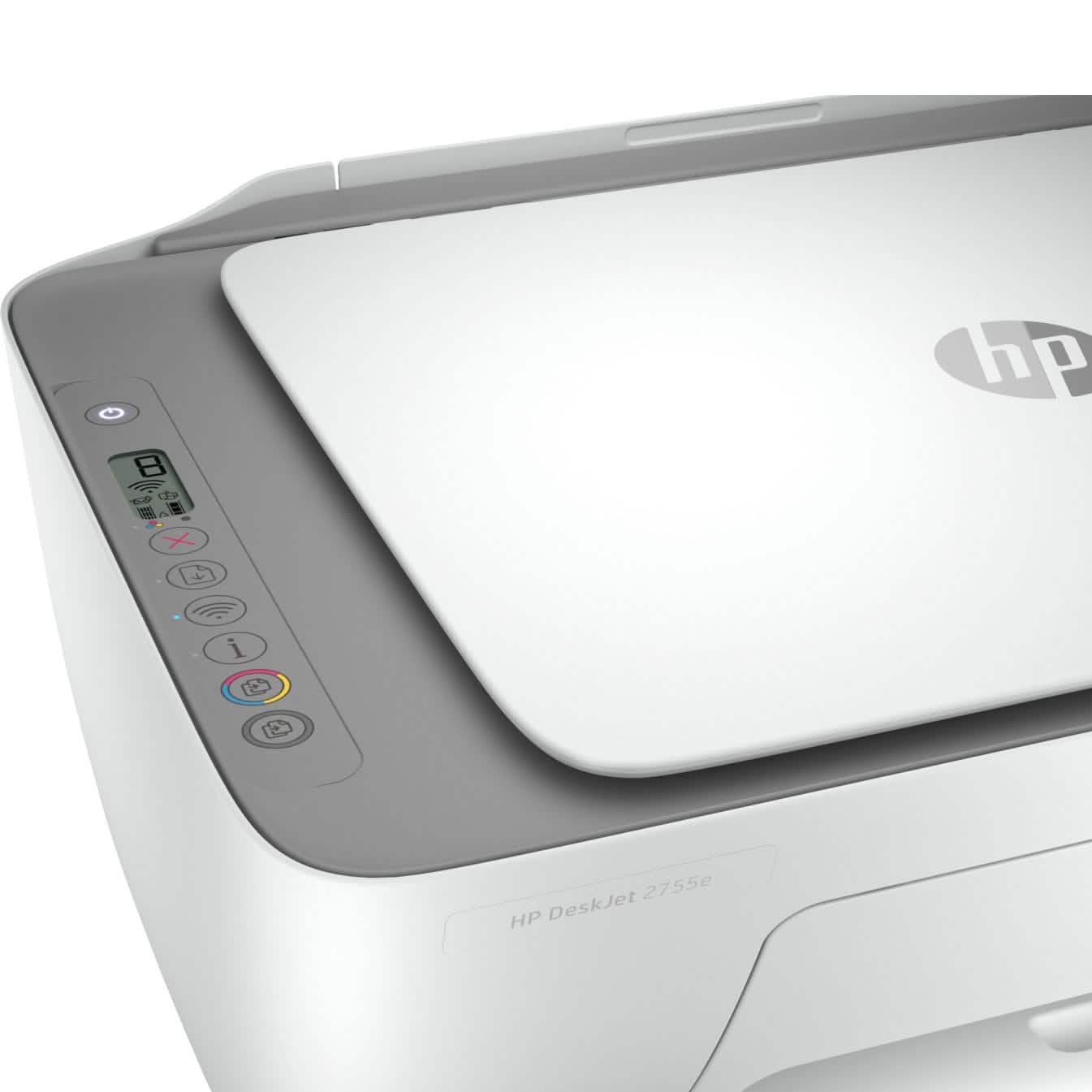 HP DeskJet 2755e All-in-One Inkjet Printer Color Mobile Print Copy Scan (Refurbished) Computer Accessories - DailySale