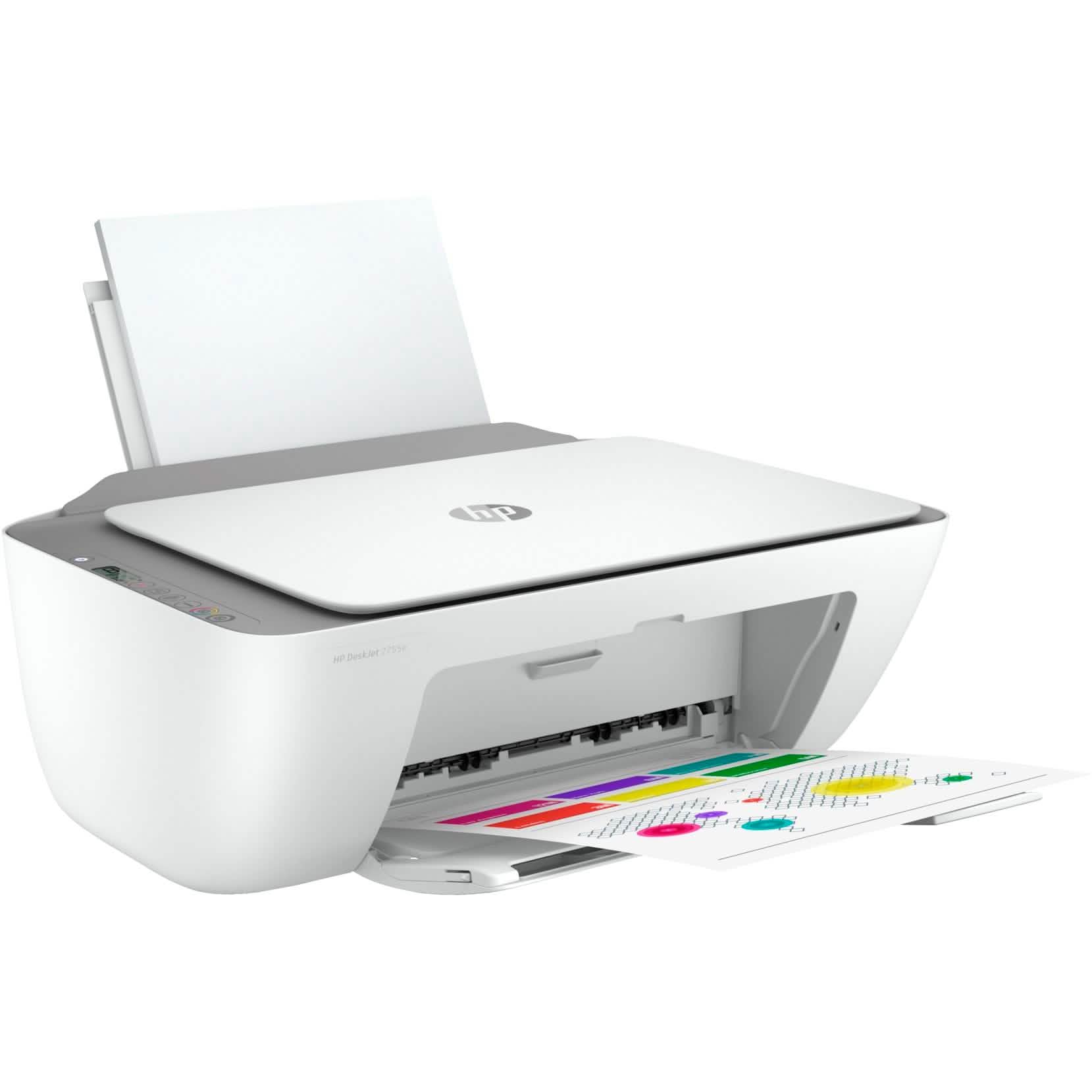 HP DeskJet 2755e All-in-One Inkjet Printer Color Mobile Print Copy Scan (Refurbished) Computer Accessories - DailySale