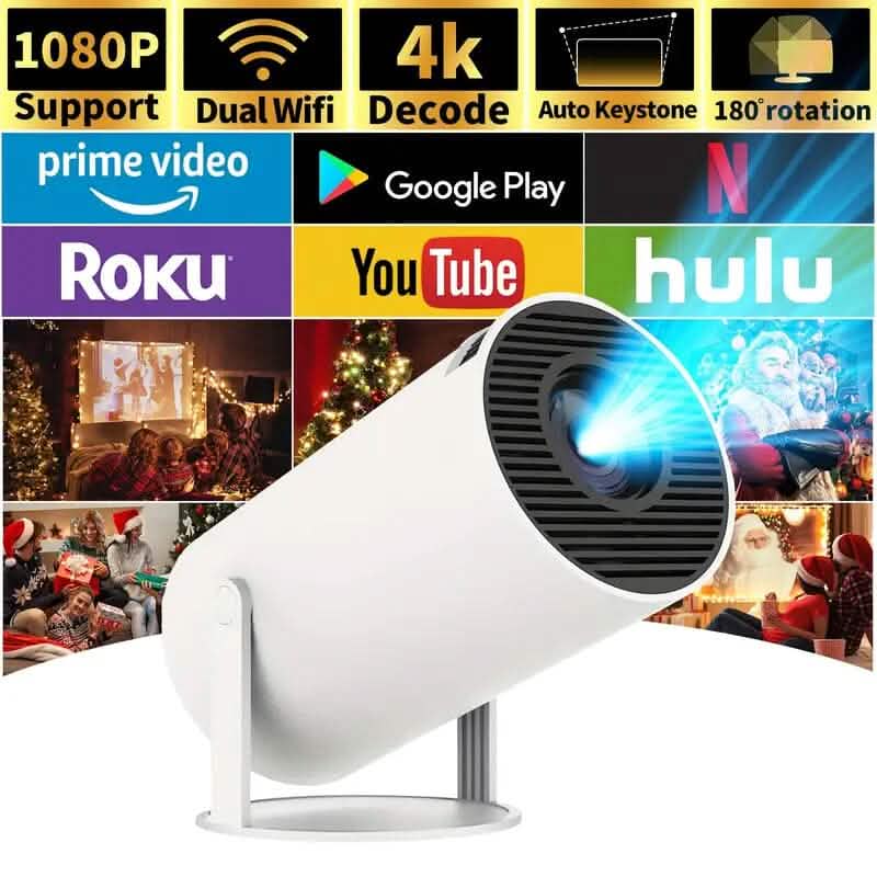 HY300 Pro Mini Portable Projector TV & Video - DailySale