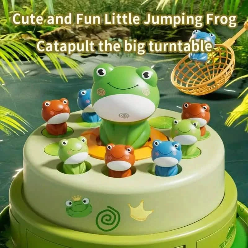 Interactive Electric Bouncing Frog Turntable Toy - Educational Desktop Game for Boys & Girls Toys & Games - DailySale